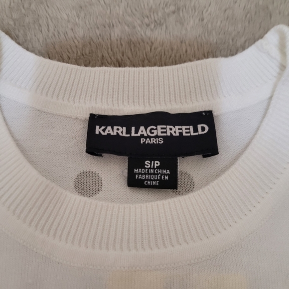 Karl Lagerfeld short sleeve sweater size small - Picture 9 of 12